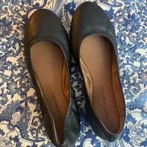 LUCKY BRAND black flats, size 9
